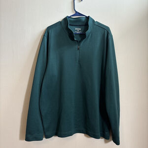 EUC MEN’S RHONE QUARTER ZIP SWEATSHIRT SIZE XXL 2XL GREEN